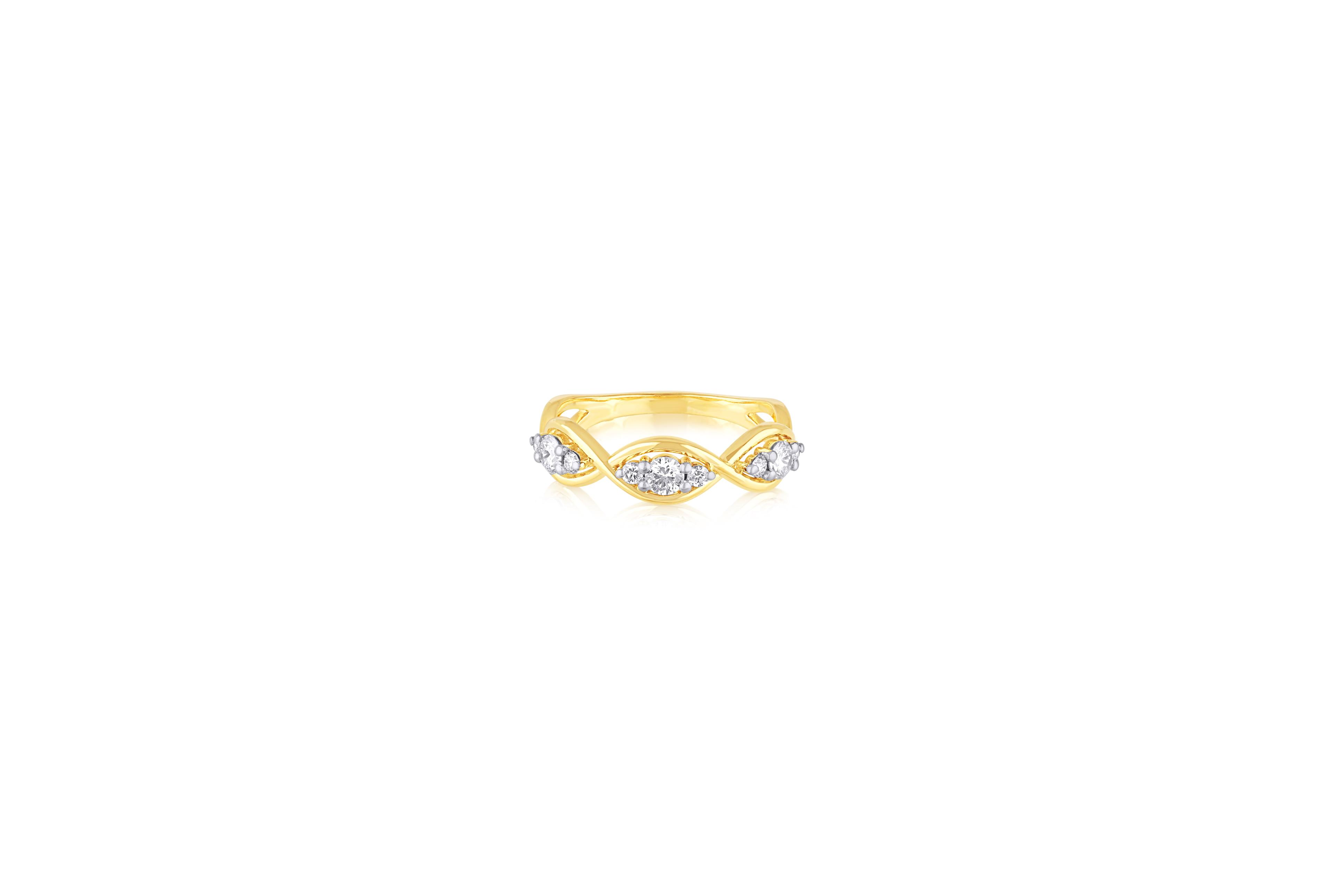 The Ripple Set Ring - Product Image 1